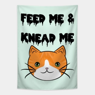 FEED ME! KNEAD ME! Black Tapestry