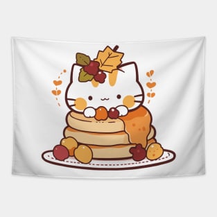 Cute Pancake Kitten Tapestry