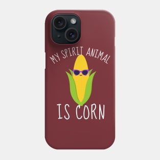 My Spirit Animal Is Corn Funny Phone Case