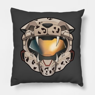 Aztec Helmet Design - Jaguar Warrior Pillow