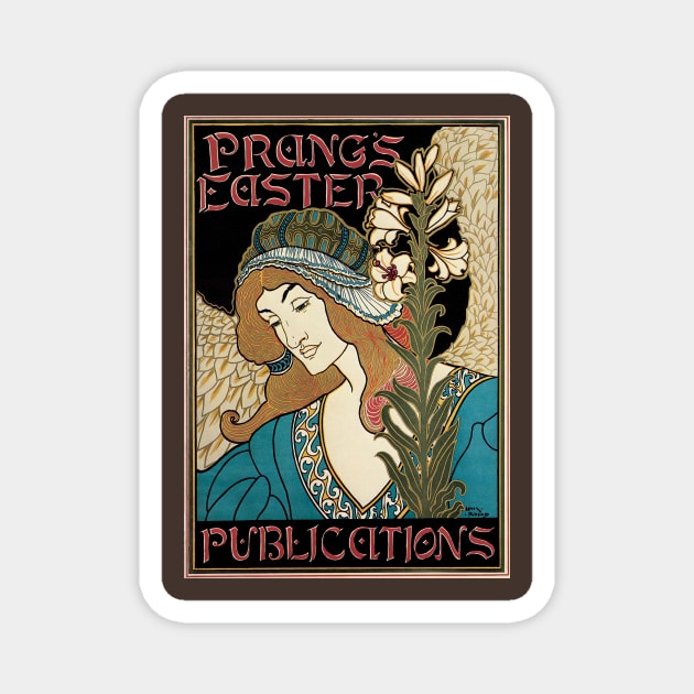 Prang's Easter Publications by Louis John Rhead Magnet by MasterpieceCafe