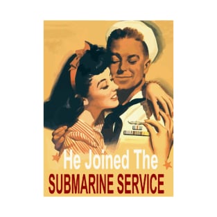 US Navy Submarine Service, Vintage Recruiting Poster T-Shirt