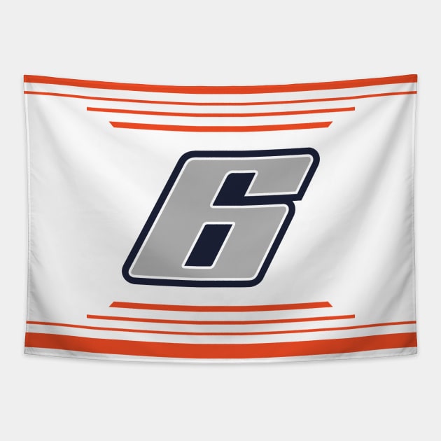 Brad Keselowski #6 2024 NASCAR Design Tapestry by AR Designs 