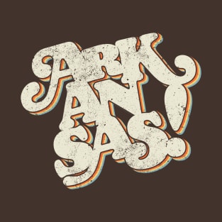 Arkansas Retro Type T-Shirt