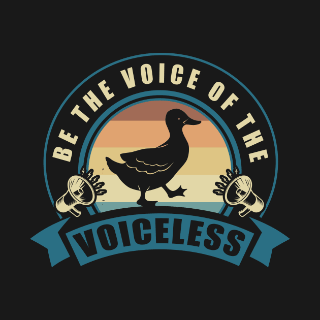 Vegan Gifts Be The Voice Of The Voiceless Vegan Design by iamurkat