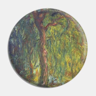 Weeping Willow by Claude Monet Pin