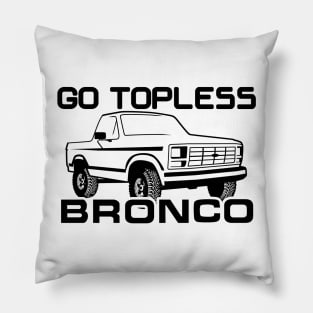 1980-1986 Bronco Topless Black Pillow