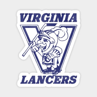 Defunct Virginia Lancers Hockey Team Magnet