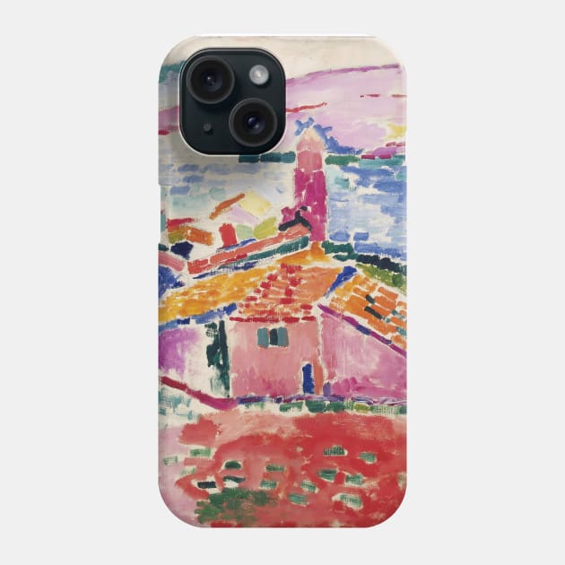 Henri Matisse - View of Collioure - Exhibition Poster Phone Case by studiofrivolo