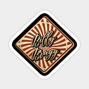 Billy Bragg vintage design on top Magnet