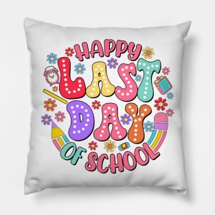 Happy Last Day Of School T Shirt Students And Teachers Gift Pillow