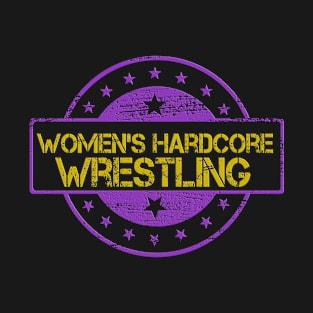 Women's Hardcore Wrestling Logo T-Shirt