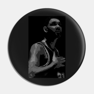 Tim Duncan San Antonio Sports Art Pin