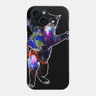 Cat in space Phone Case