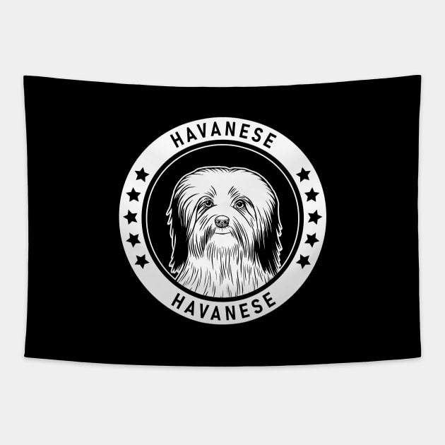 Havanese Fan Gift Tapestry by millersye