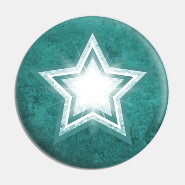 Teal Crystal Star Cheeky Witch® Pin by Cheeky Witch