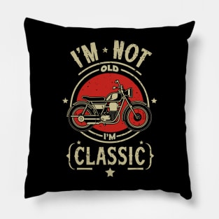 Classic Motorcycle Pillow