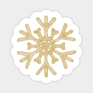 Snowflake (yellow) Magnet