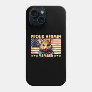 Mouse Proud Vermin Member Vintage American Flag Retro Phone Case