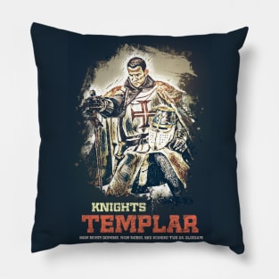 Knights Templar / The crusader motto Pillow