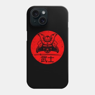 Samurai Warrior Sword Red Sun Phone Case