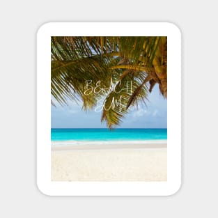Beach bum - beautiful paradise beach with palm trees Magnet