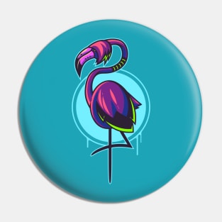 Emo Flamingo Pin