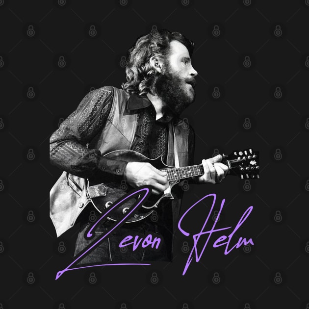 Levon Helm // Retro Electric Dirt FanArt Tribute by darklordpug