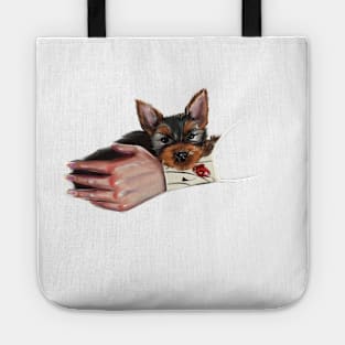 I Am With My Yorkie Tote