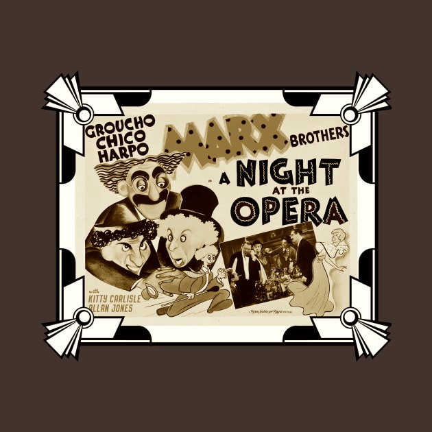 A Night At The Opera (Frame/Sepia) by Vandalay Industries