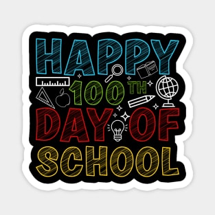 Happy 100th Day of School Teachers Kids 100 Days Smarter Magnet