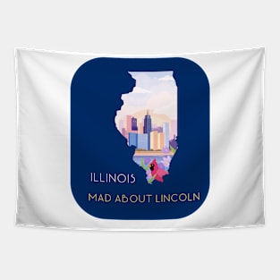 Illinois-Mad About Lincoln Tapestry