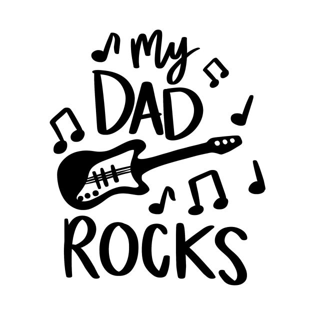 Dad Rocks t-shirt by Chenstudio