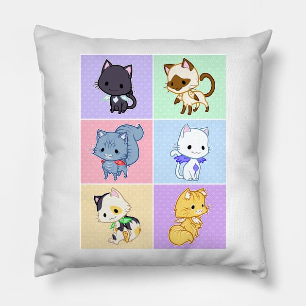 Cute Kittens Pillow by theghostfire