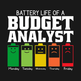 Battery Life Of A Budget Analyst T-Shirt