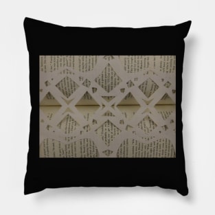 lace and text Pillow