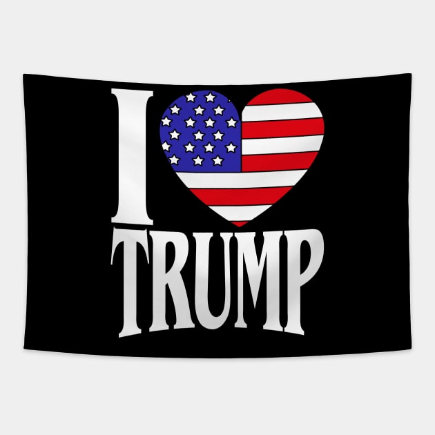 I Love Trump USA Election 2020 Alcohol Drink Fun Gift Tapestry by biNutz