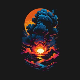 Nova Eruption - Abstract Alien Landscape T-Shirt