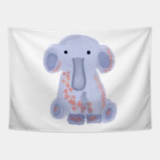 Cute floral elephant Tapestry