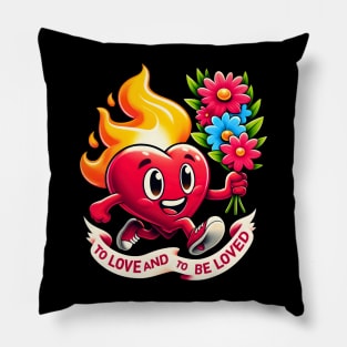 Fire heart to be loved Pillow