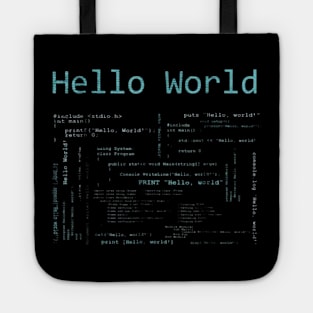 Hello World Computer Programming Tote