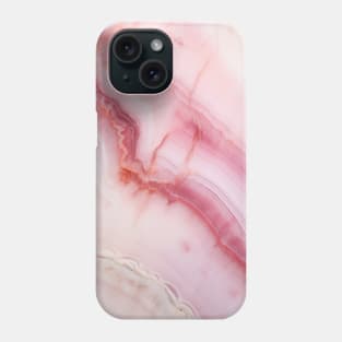 Abstract Pink Pastel Geode Phone Case