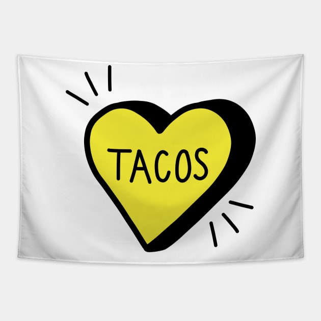 Love Tacos Tapestry by designminds1