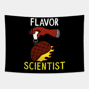 Funny Science Barbecue Pun Grill Scientist BBQ Grilling Puns Tapestry