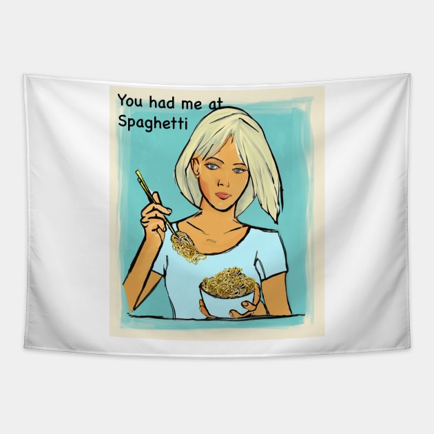 Spaghetti Tapestry by FunandWhimsy