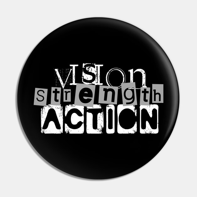 Vision Strength Action Pin by TLCreate