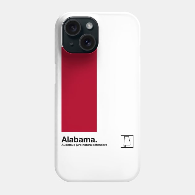 Alabama  // Original Minimalist Artwork Poster Design Phone Case by DankFutura
