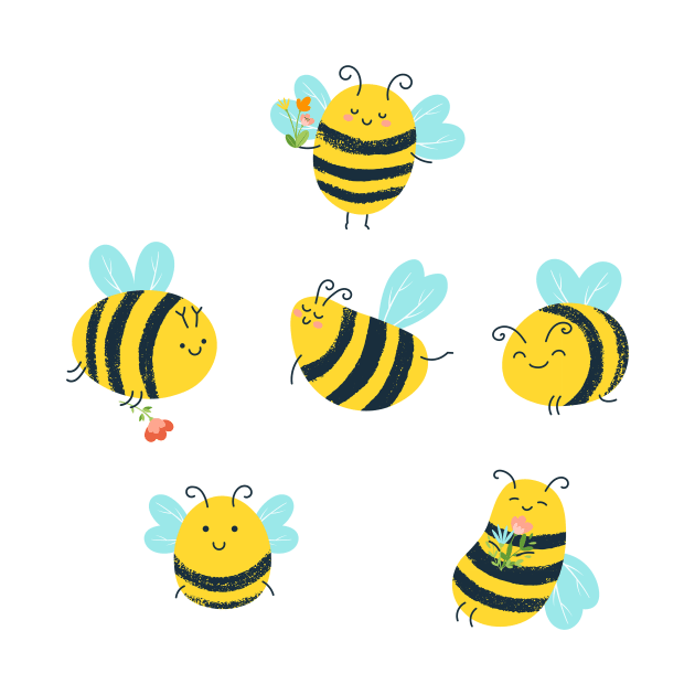 Cute Bees by edwardecho