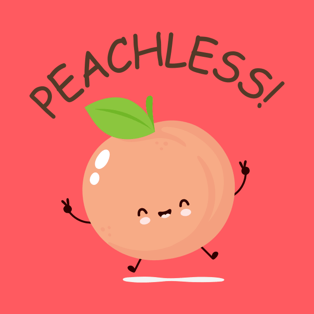 Peachless Funny Peach by Teewyld