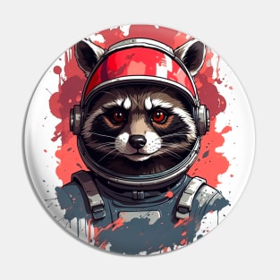 Space Pioneer Raccoon Pin